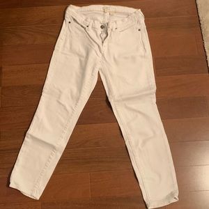 JCrew white skinny jeans size 28